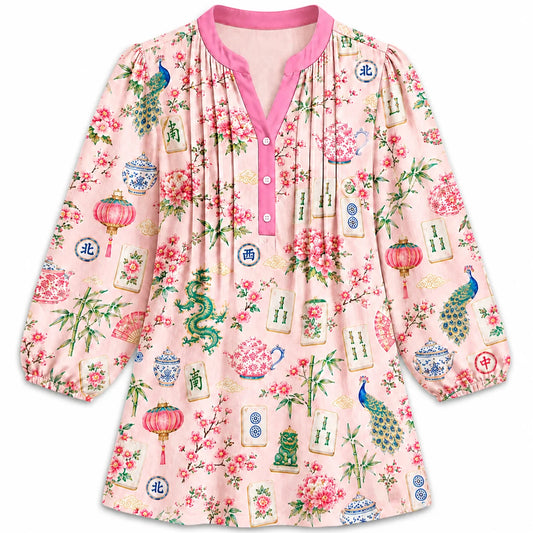 The Imperial Garden Mahjong Blouse