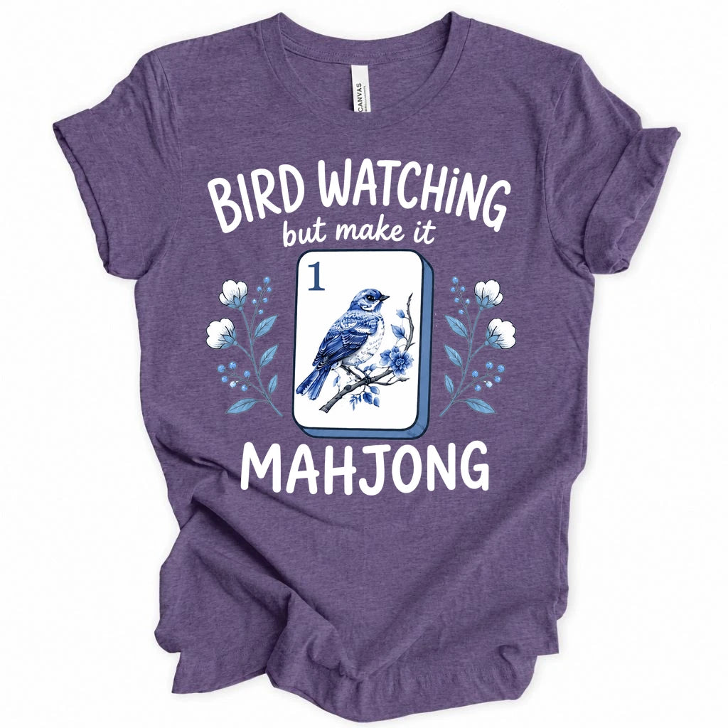 Bird Watching Mahjong T-Shirt