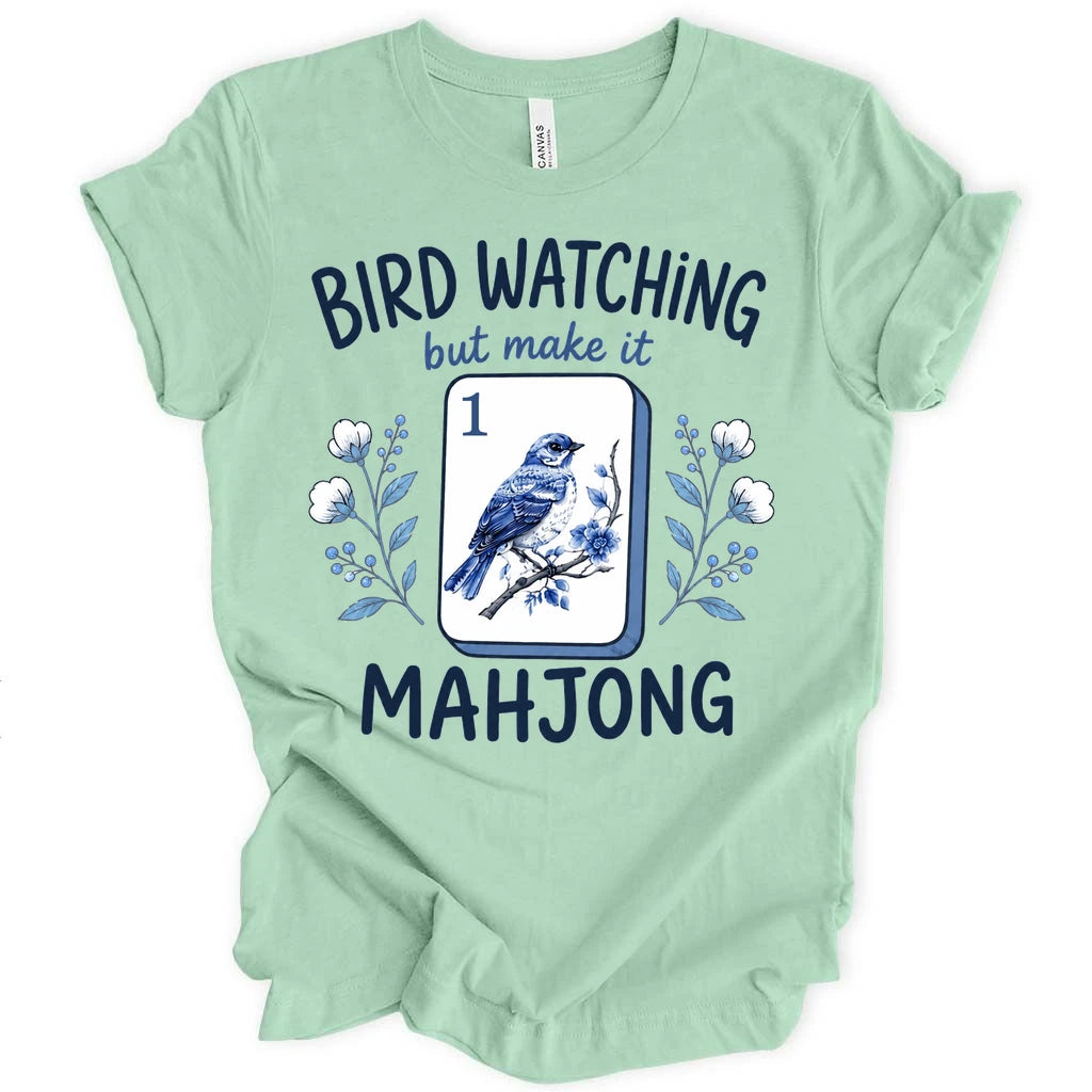 Bird Watching Mahjong T-Shirt