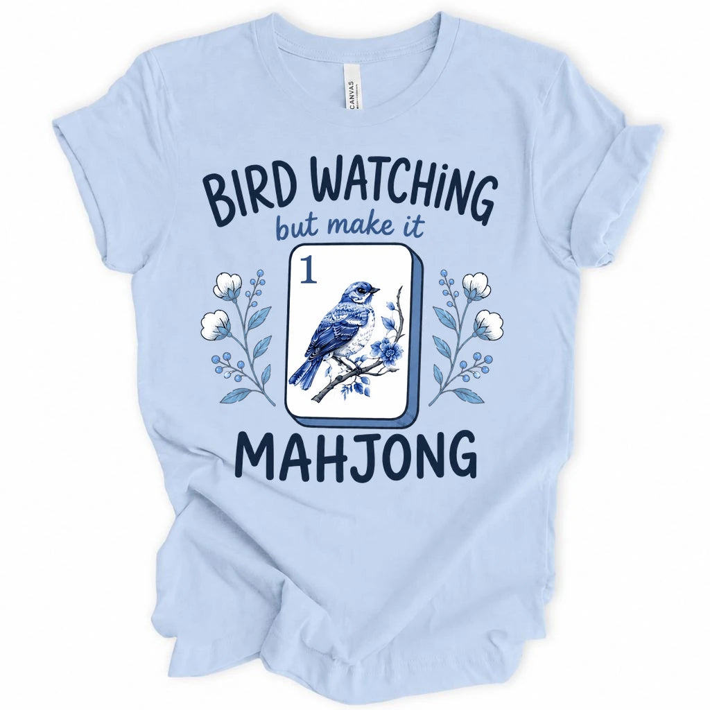 Bird Watching Mahjong T-Shirt