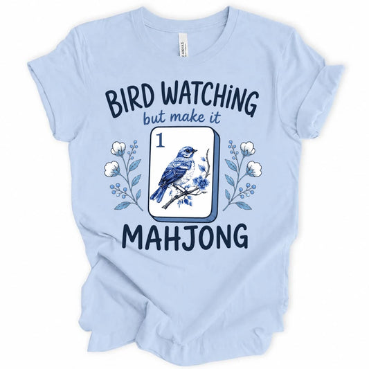 Bird Watching Mahjong T-Shirt