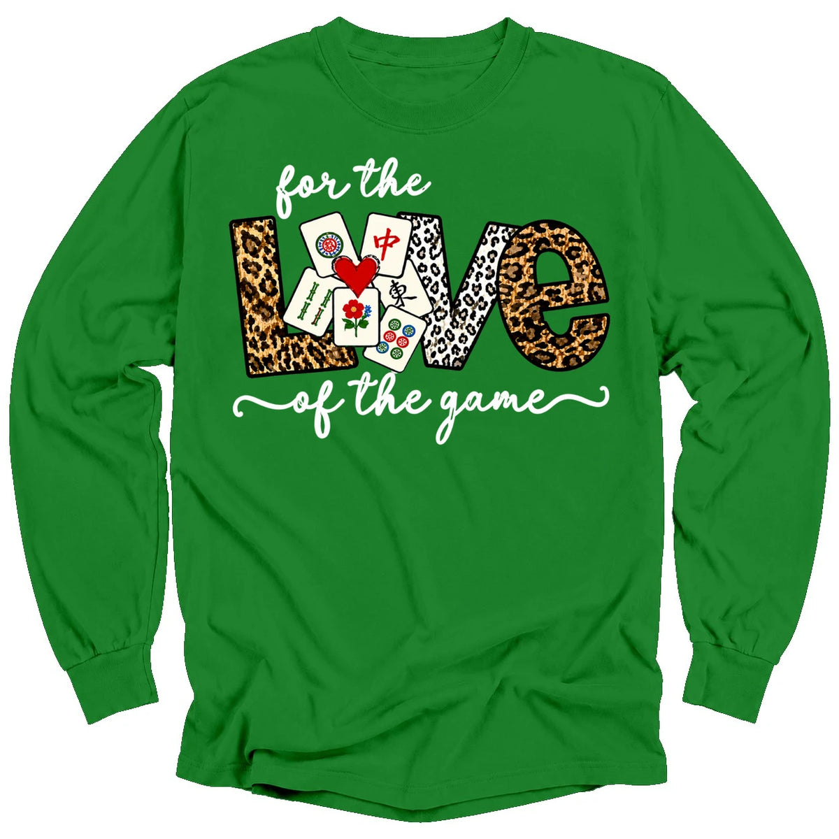For The Love Of The Game Mahjong Long Sleeve T-Shirt