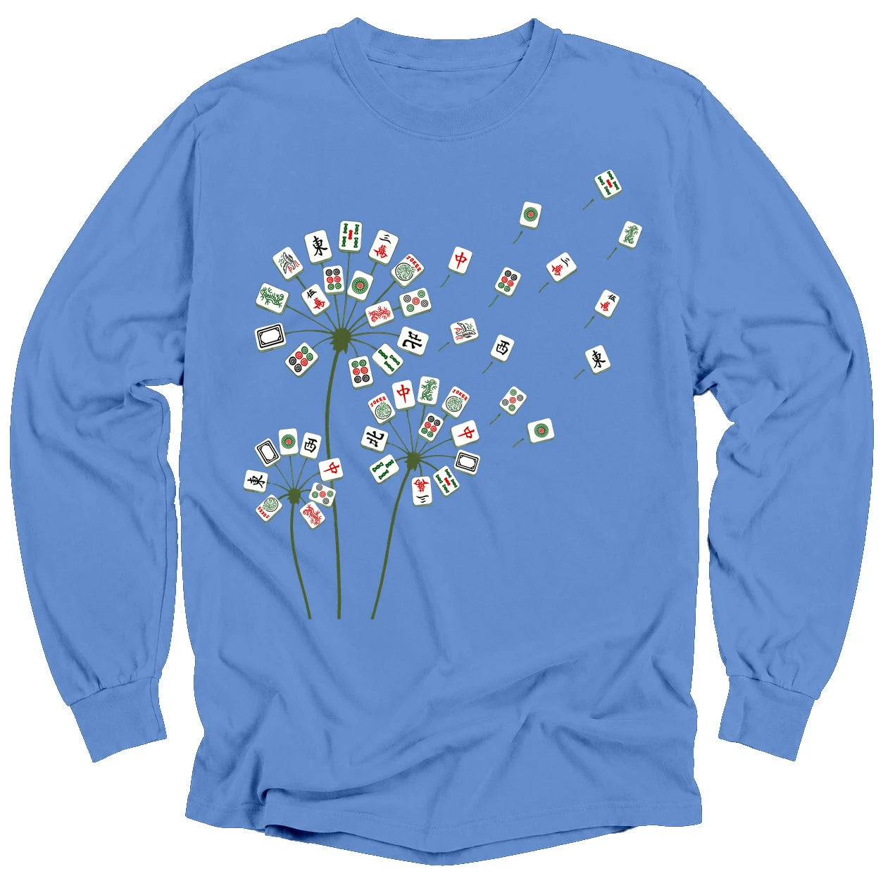 Blooming Mahjong Long Sleeve T-Shirt