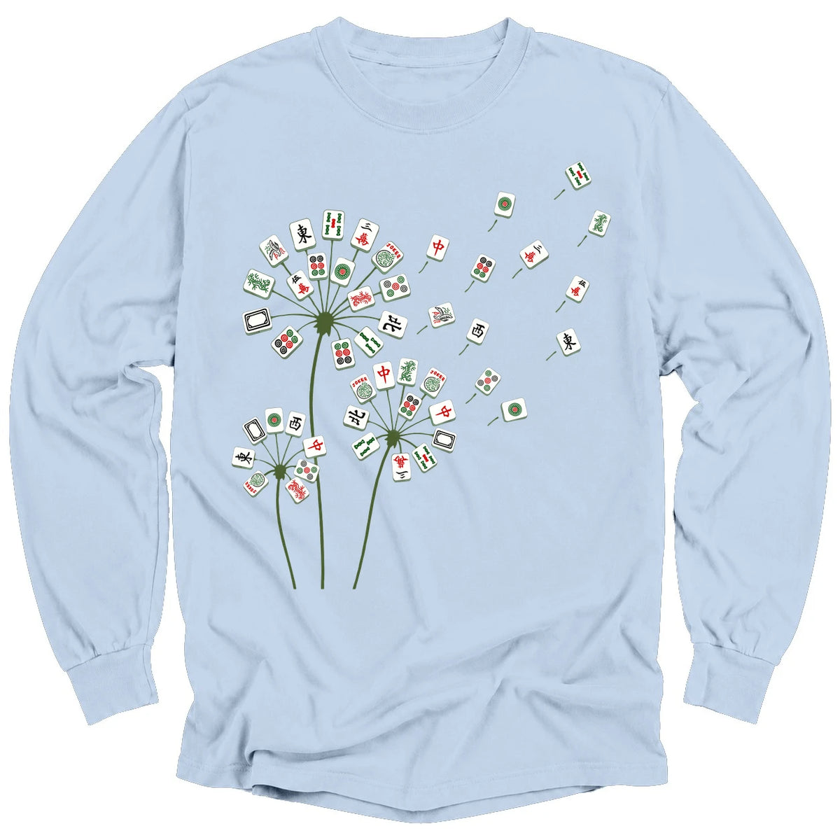 Blooming Mahjong Long Sleeve T-Shirt