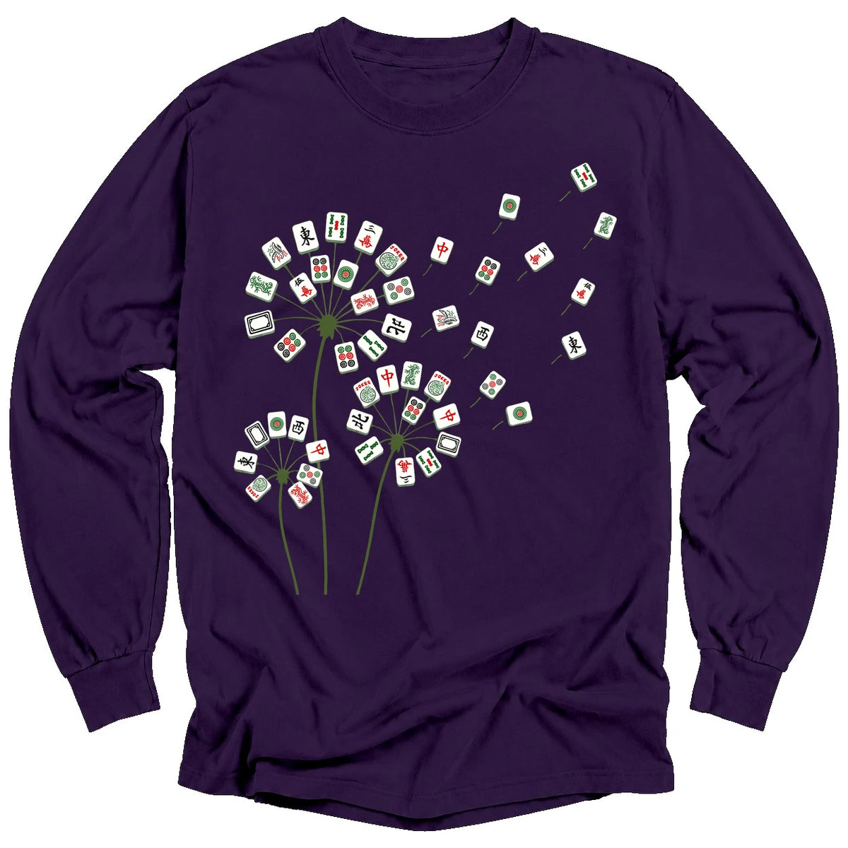 Blooming Mahjong Long Sleeve T-Shirt