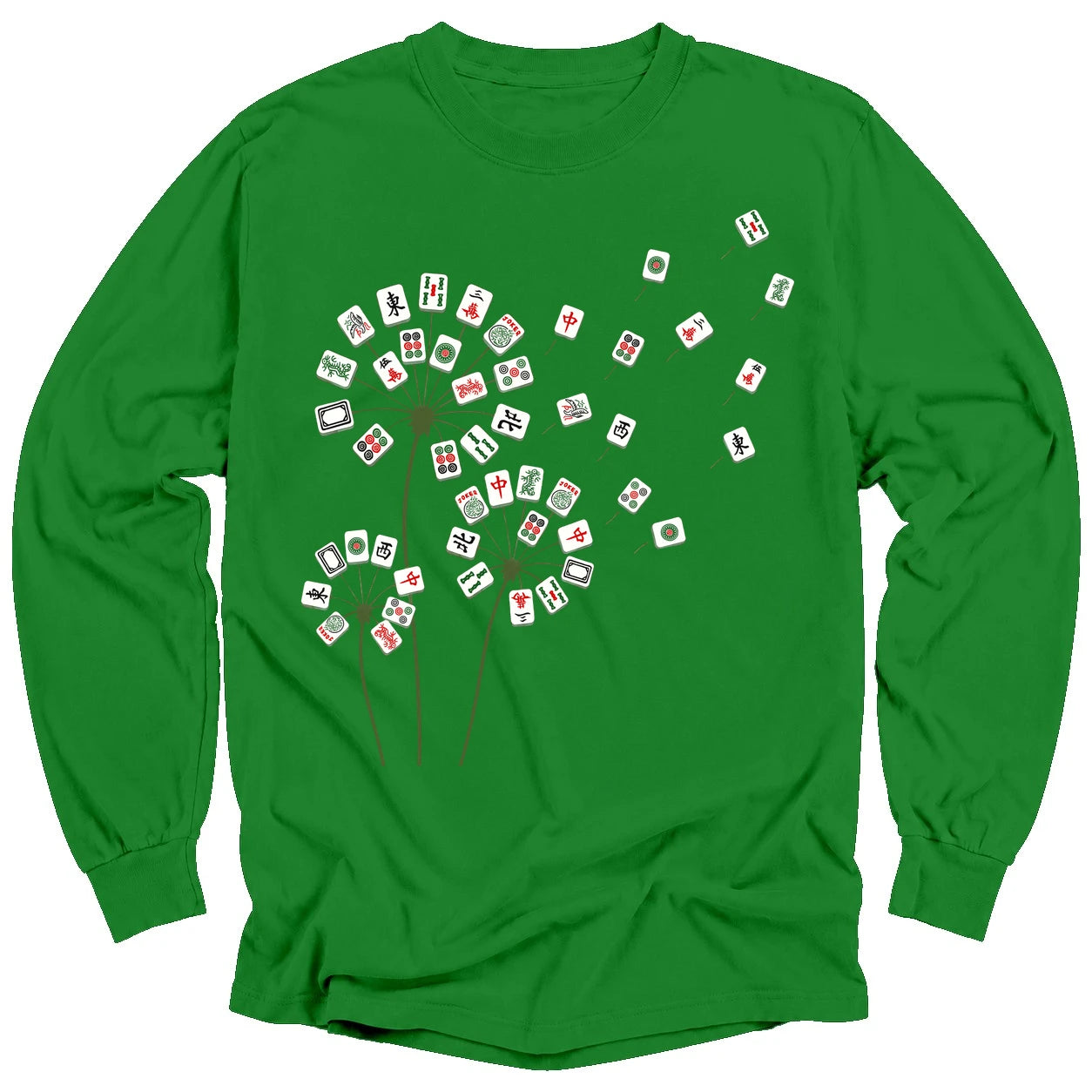 Blooming Mahjong Long Sleeve T-Shirt