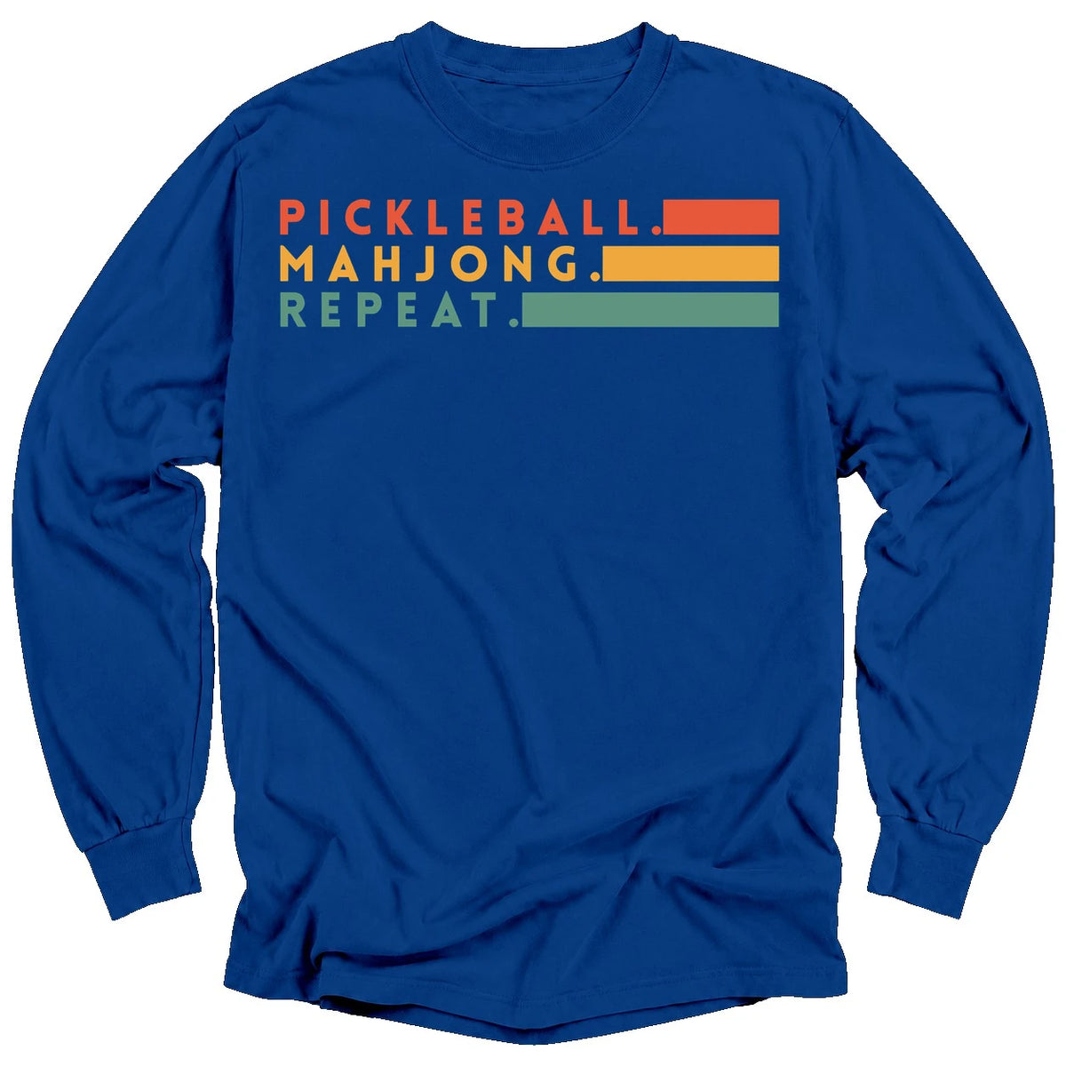 Pickleball Mahjong Long Sleeve T-Shirt