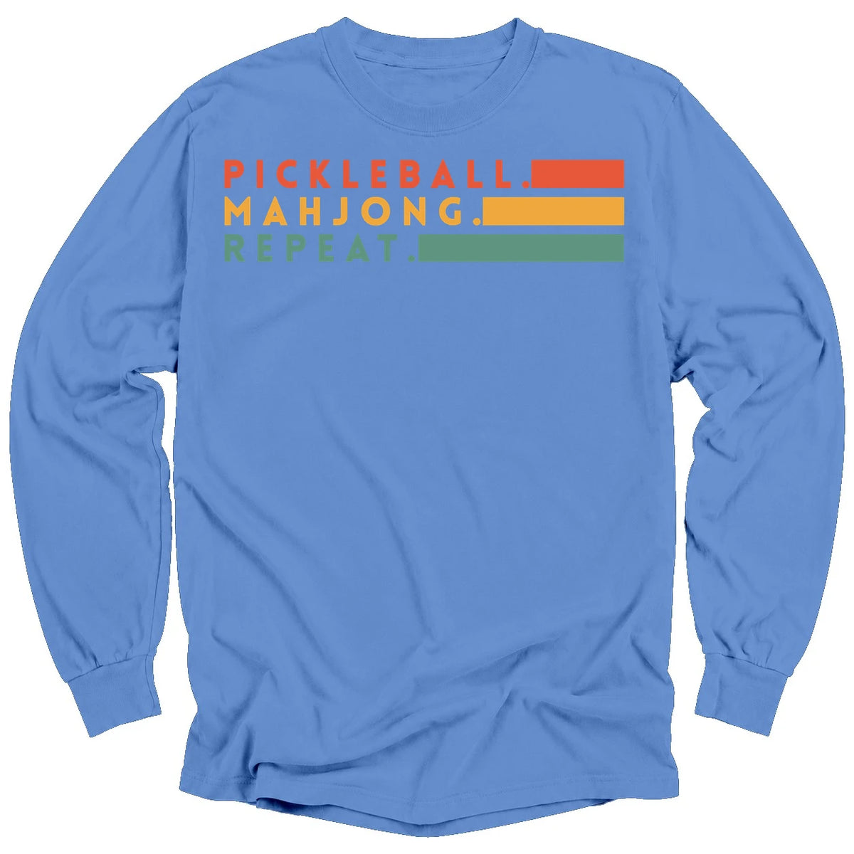 Pickleball Mahjong Long Sleeve T-Shirt