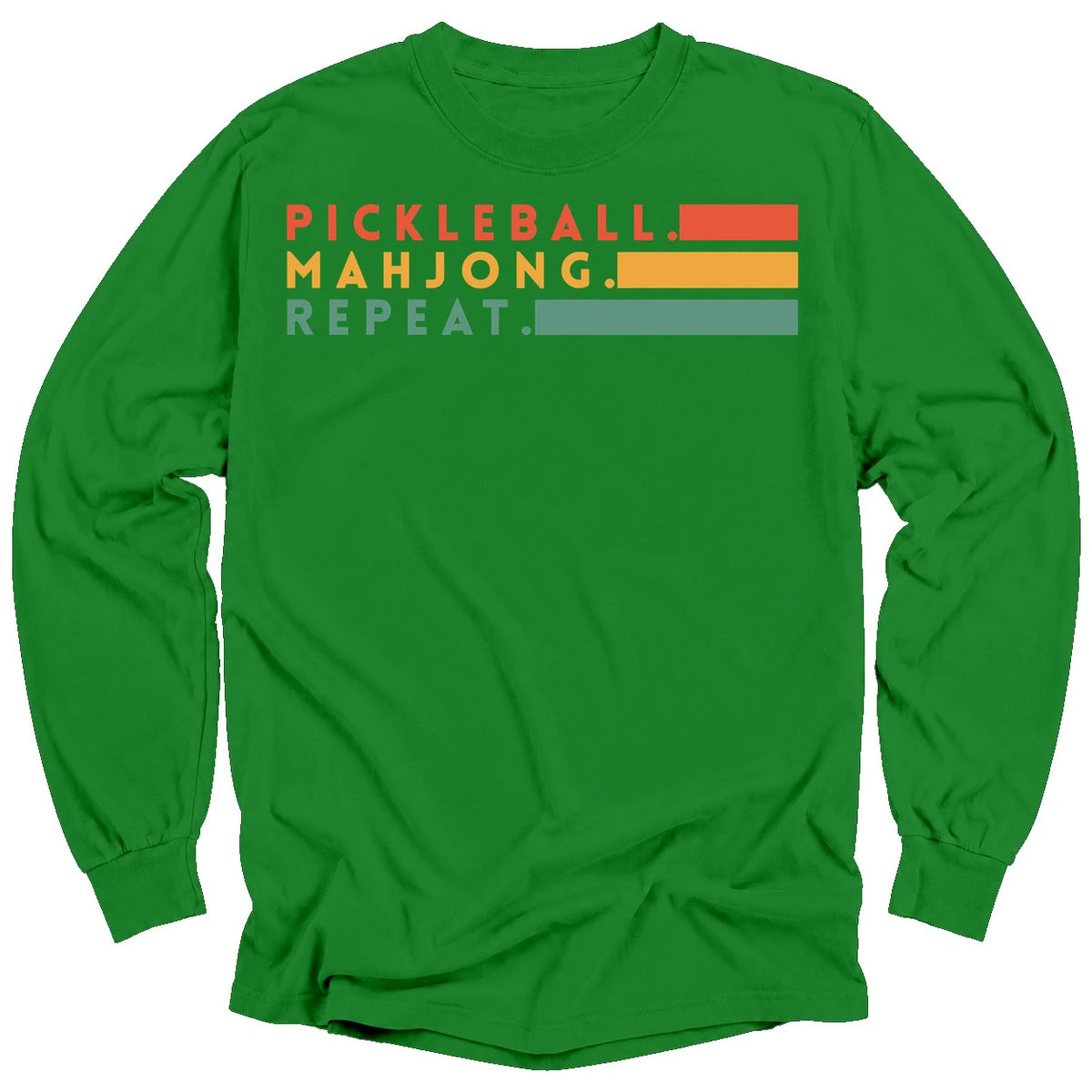 Pickleball Mahjong Long Sleeve T-Shirt