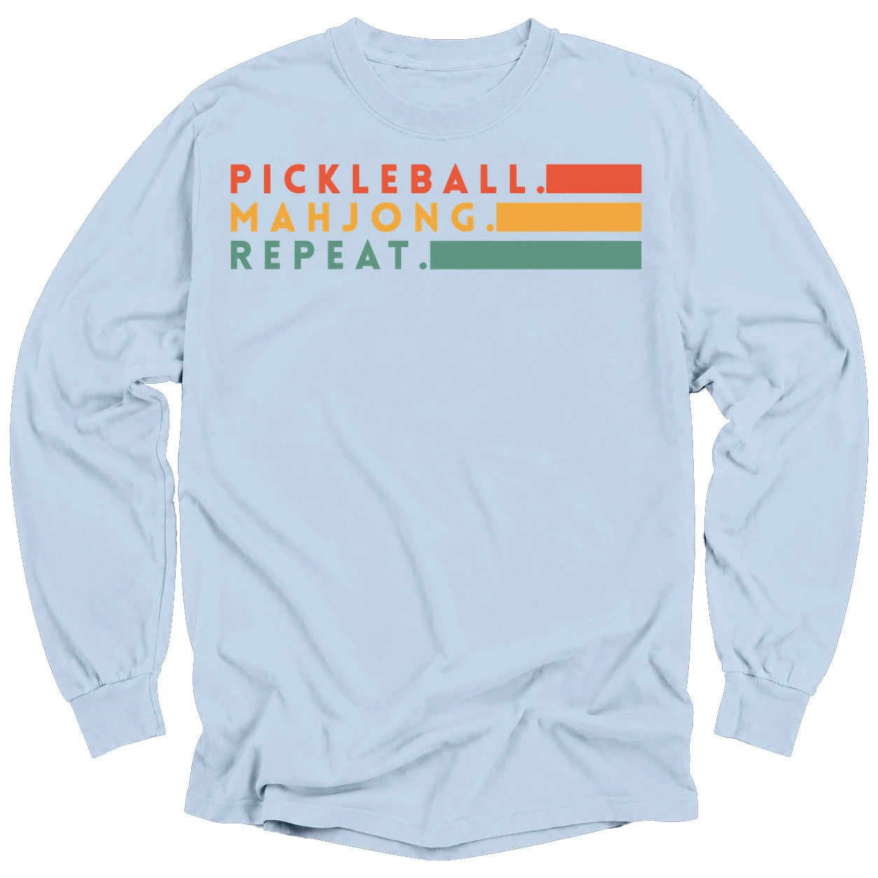 Pickleball Mahjong Long Sleeve T-Shirt