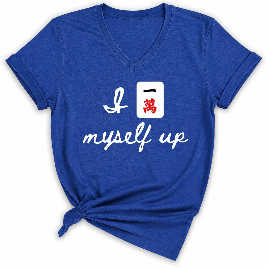 I Crack Myself Up Lady V-neck