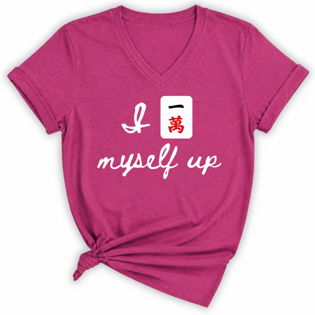 I Crack Myself Up Lady V-neck