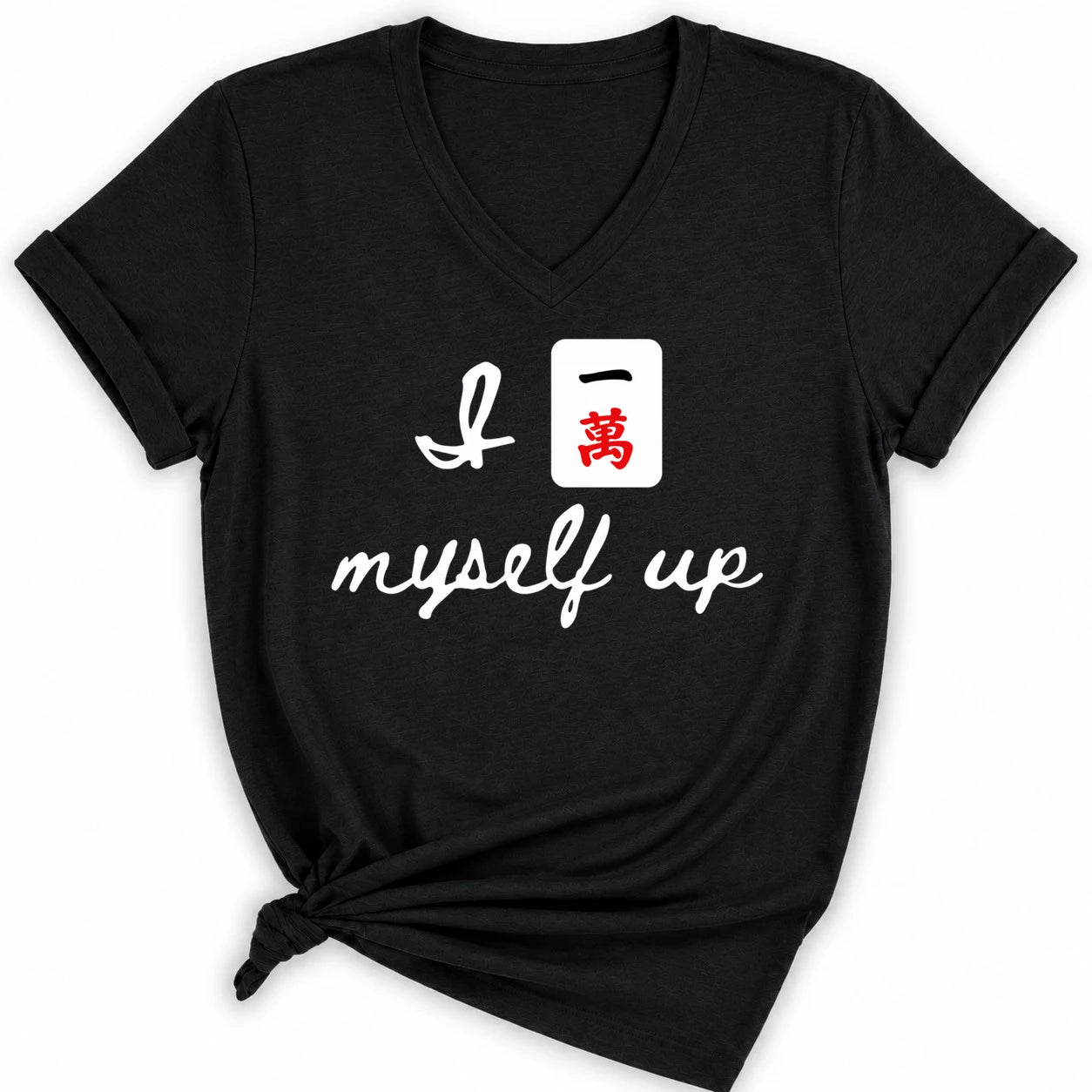I Crack Myself Up Lady V-neck