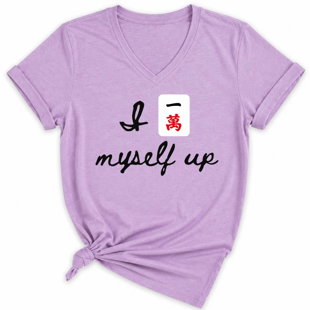 I Crack Myself Up Lady V-neck