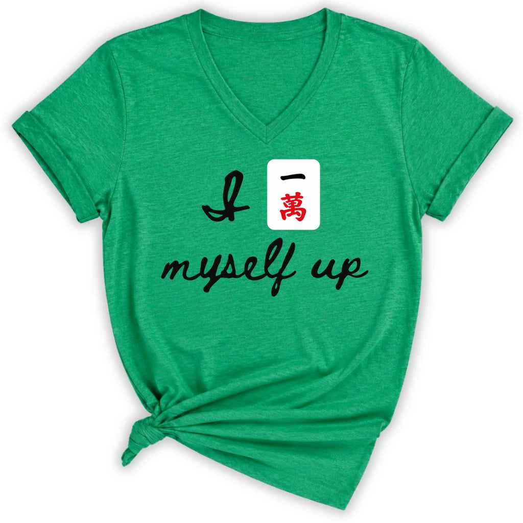I Crack Myself Up Lady V-neck