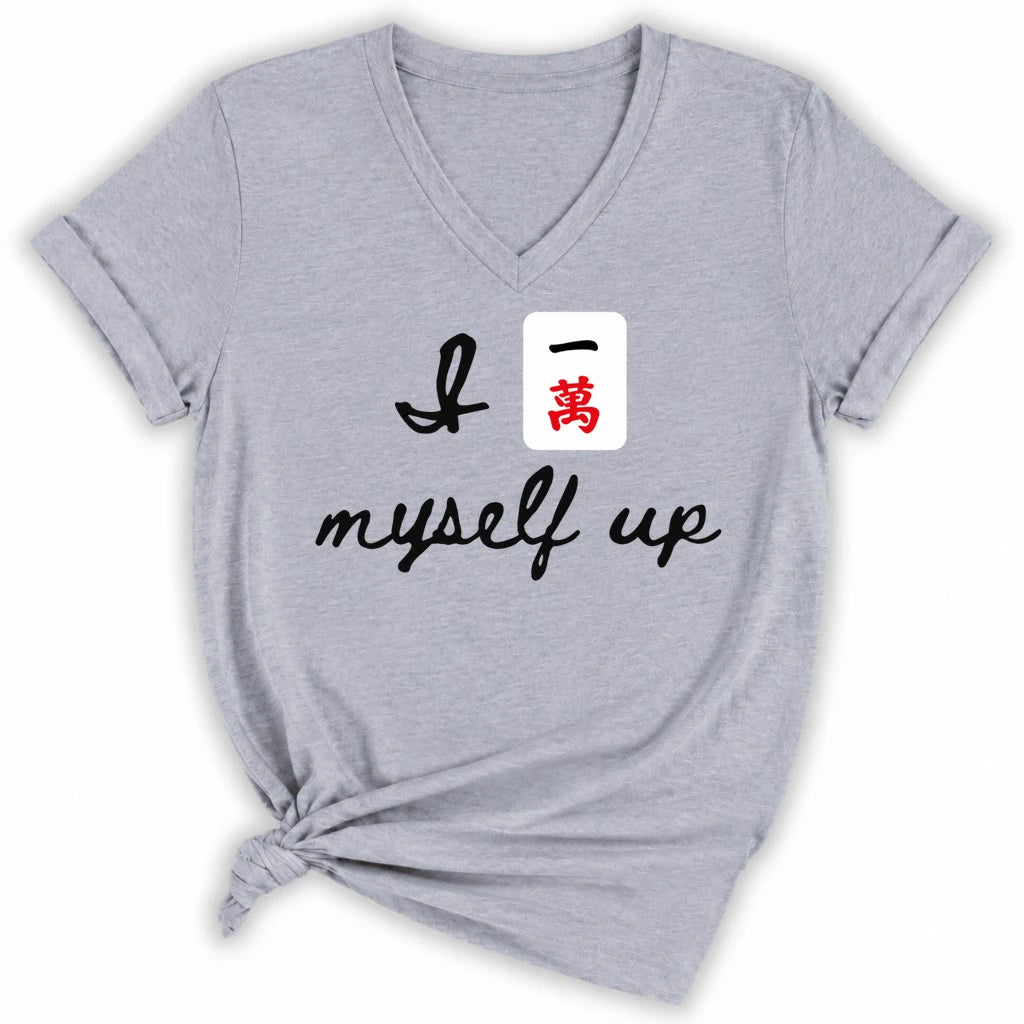 I Crack Myself Up Lady V-neck
