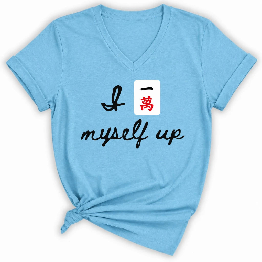 I Crack Myself Up Lady V-neck