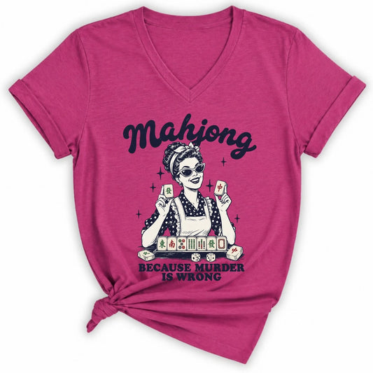 Because Murder Is Wrong Lady V-neck