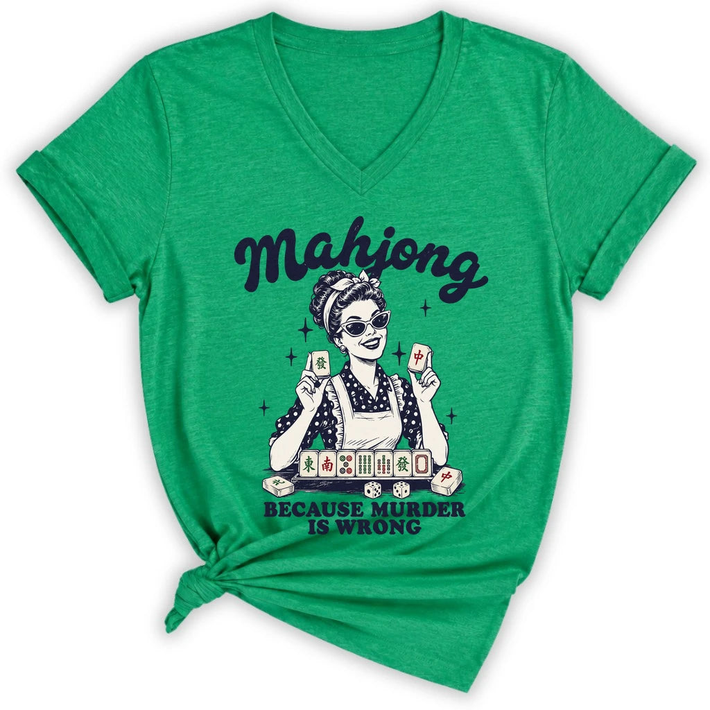 Because Murder Is Wrong Lady V-neck