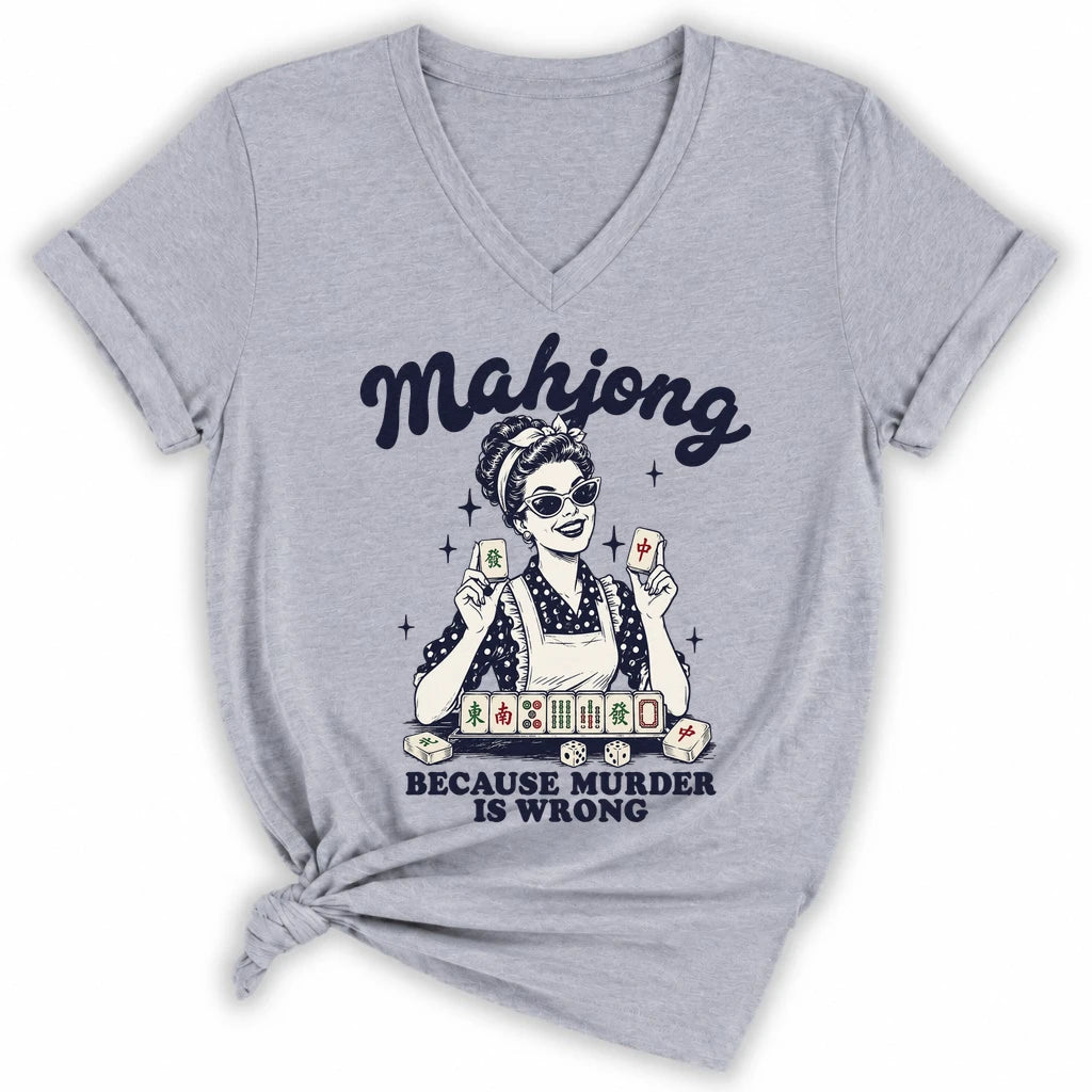 Because Murder Is Wrong Lady V-neck