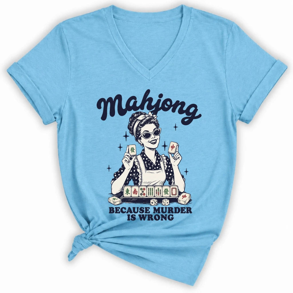 Because Murder Is Wrong Lady V-neck