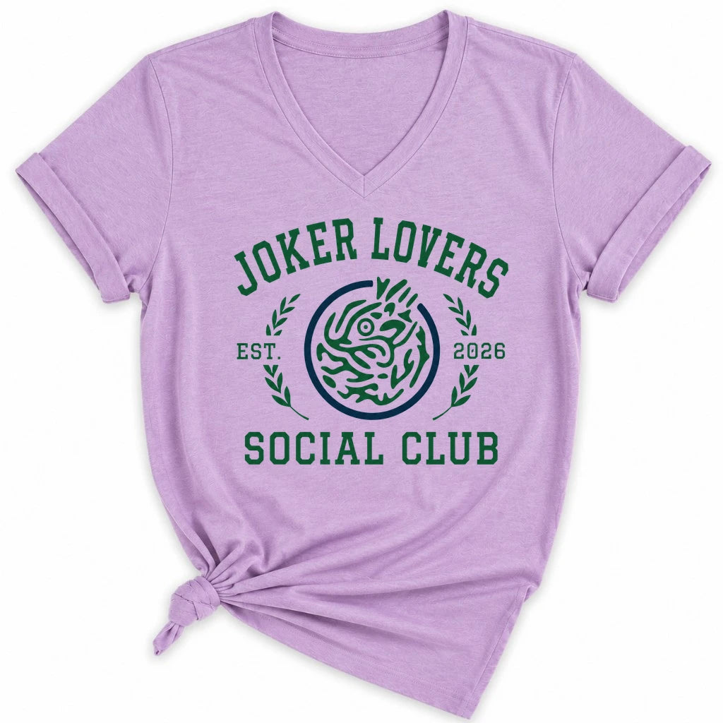 Joker Lover Social Club Lady V-neck