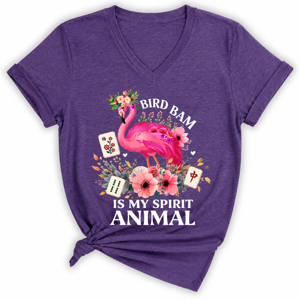 Bird Bam Is My Spirit Animal Lady V-neck