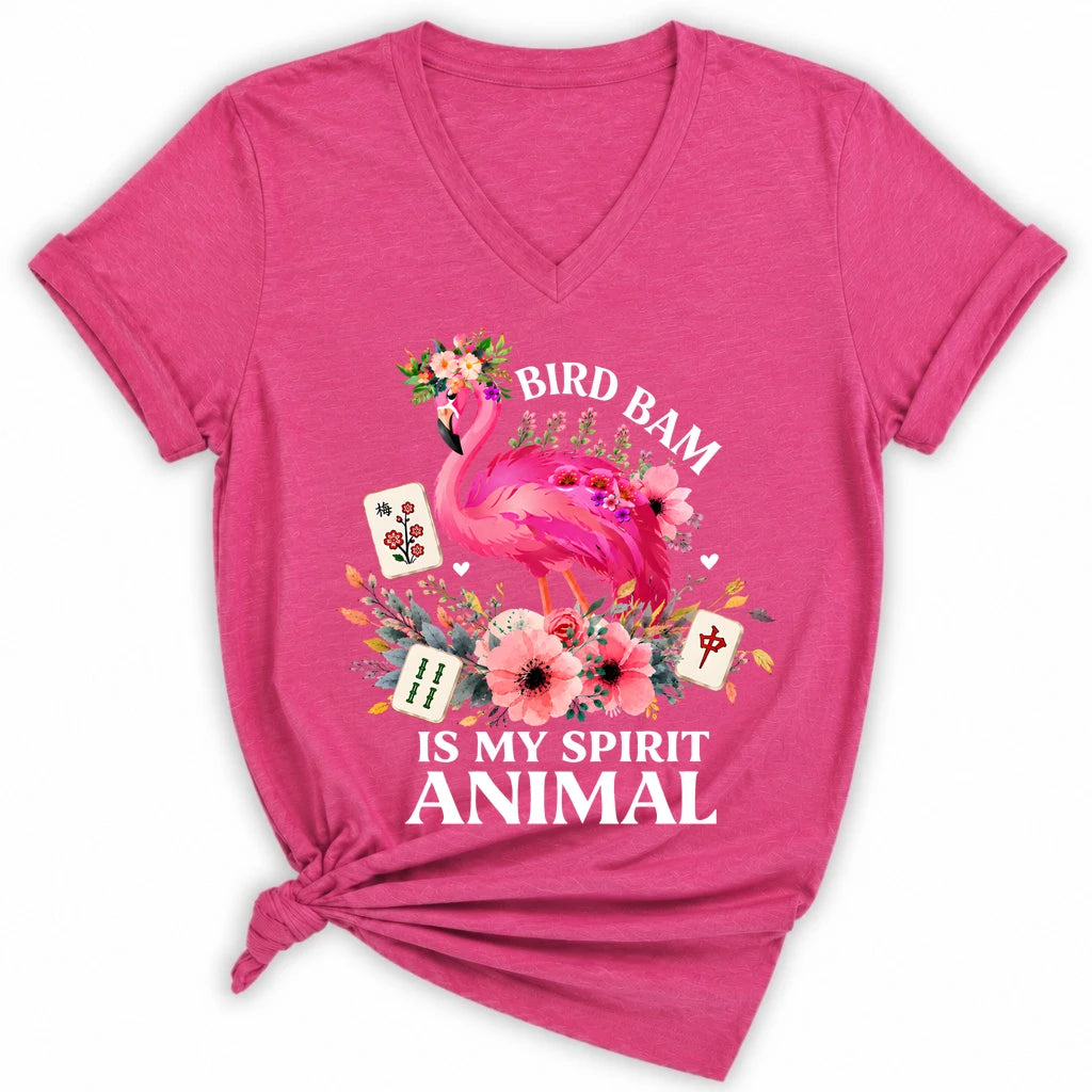 Bird Bam Is My Spirit Animal Lady V-neck