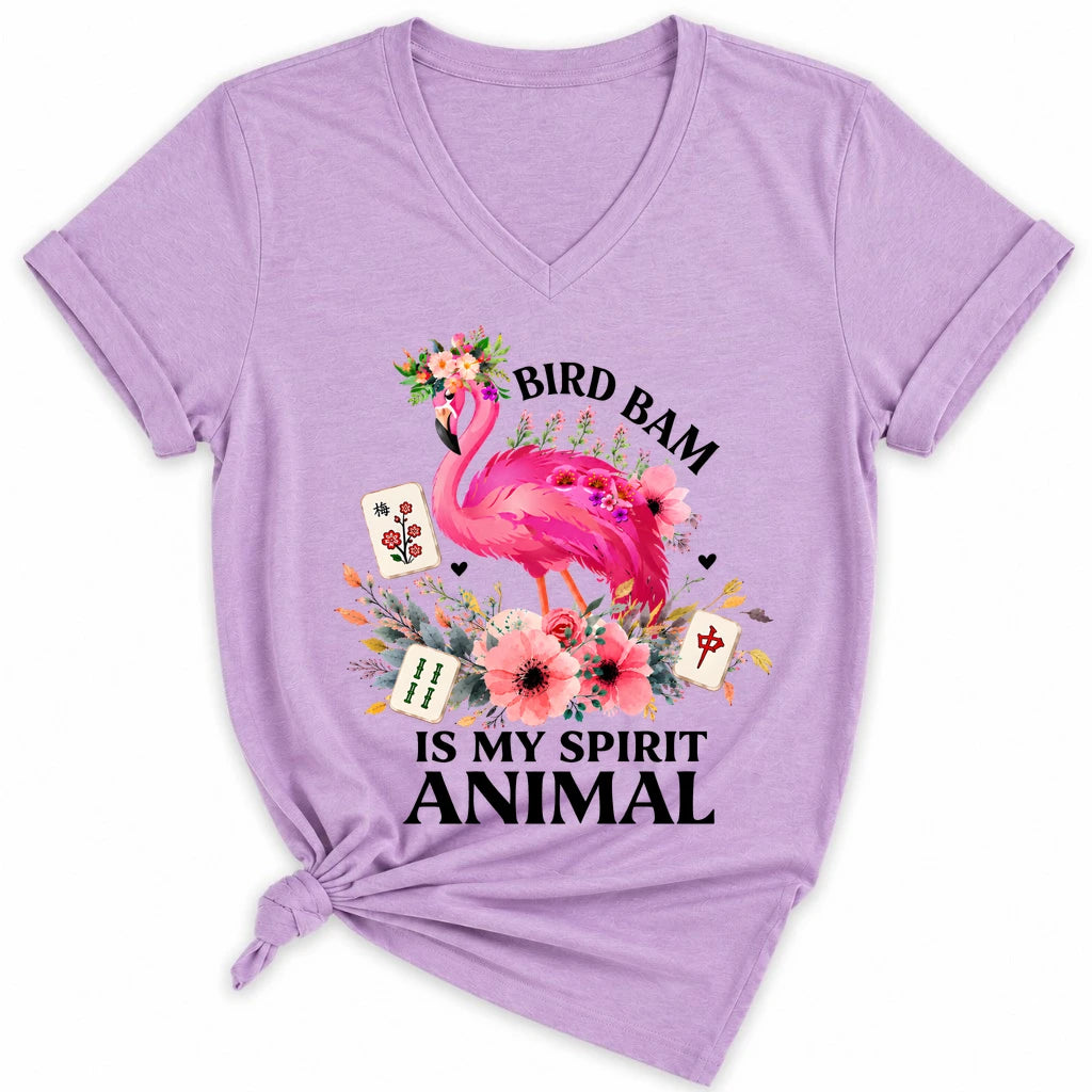 Bird Bam Is My Spirit Animal Lady V-neck