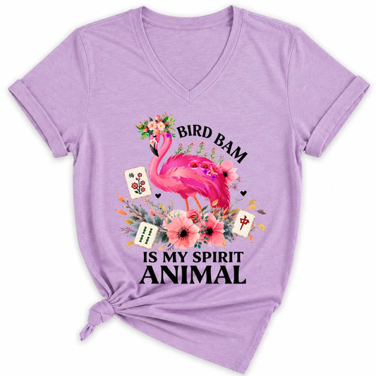 Bird Bam Is My Spirit Animal Lady V-neck