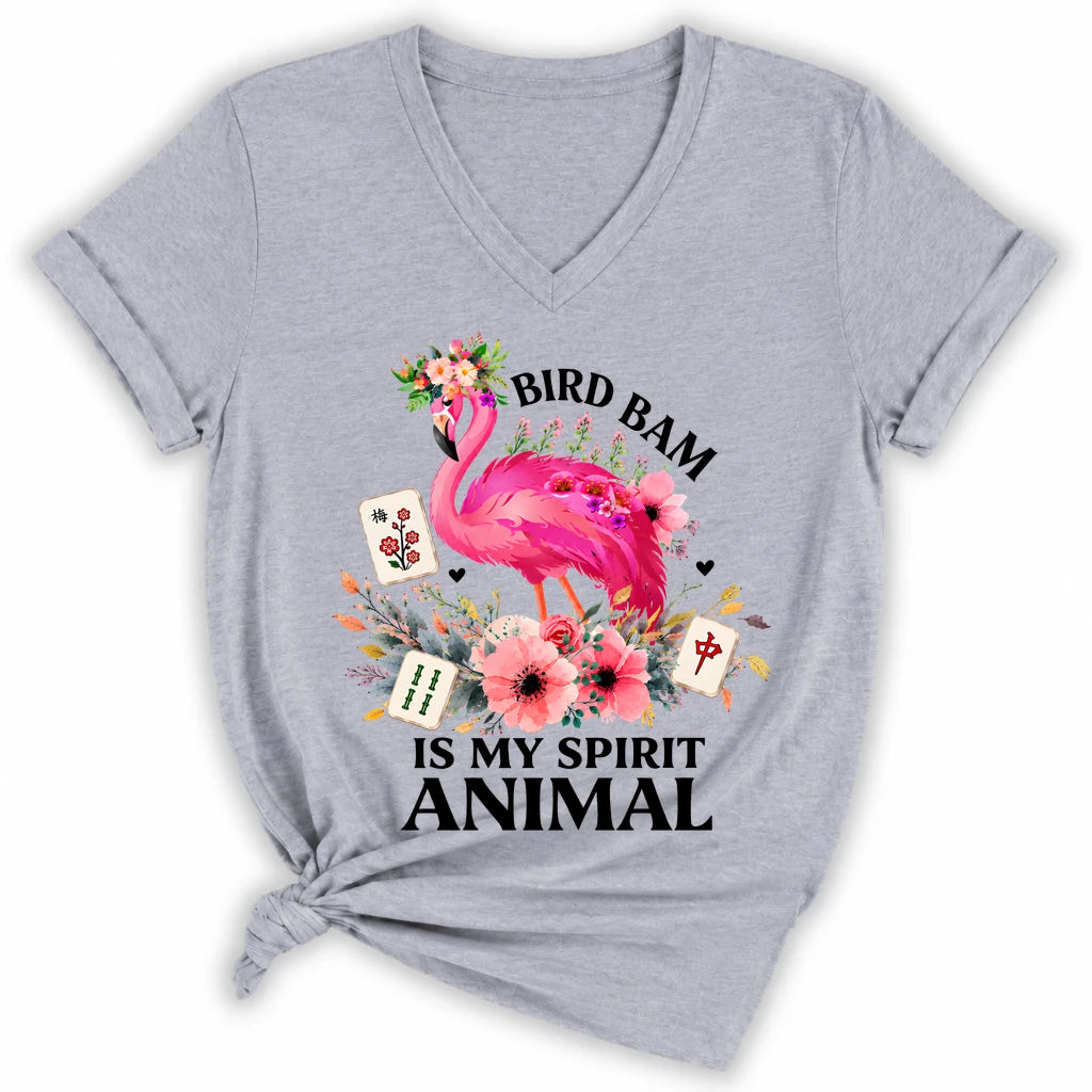 Bird Bam Is My Spirit Animal Lady V-neck