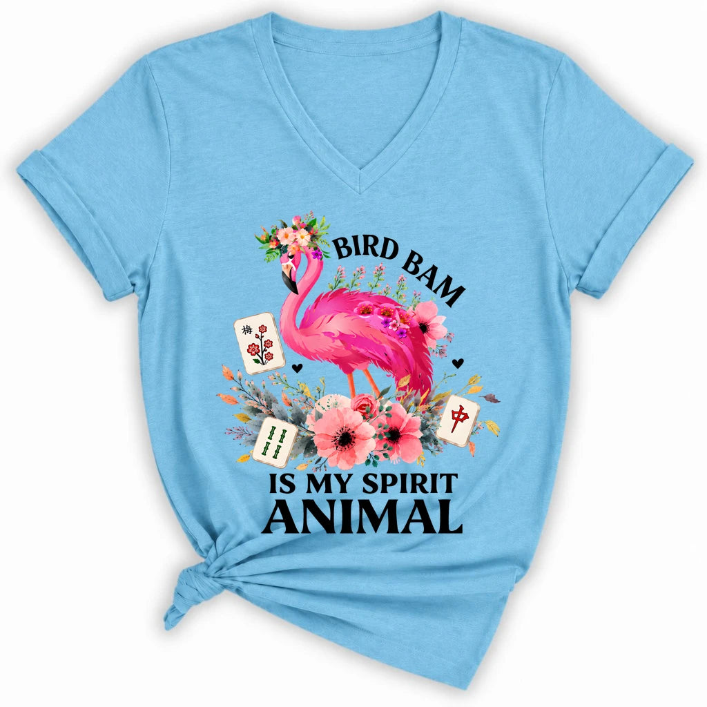 Bird Bam Is My Spirit Animal Lady V-neck