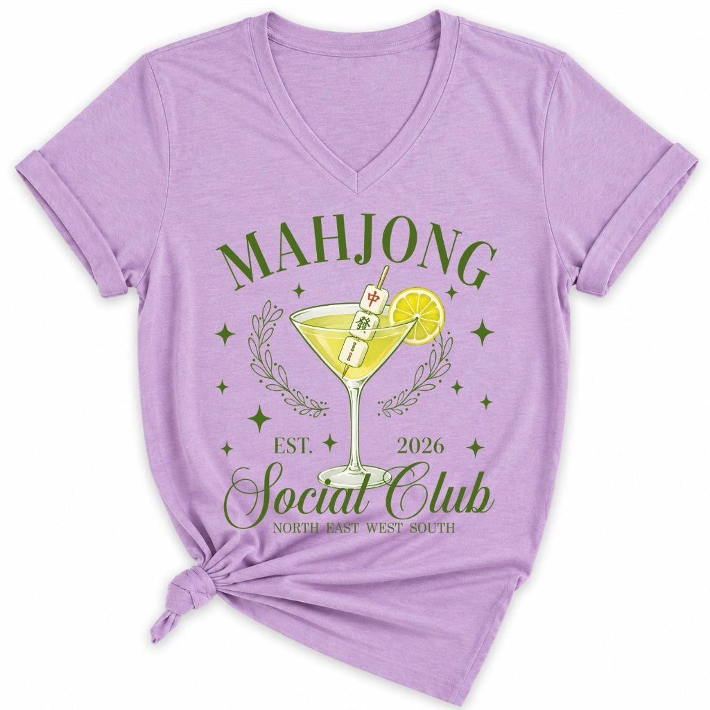Mahj & Marg Social Club Lady V-neck
