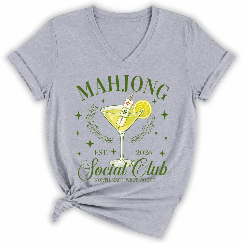 Mahj & Marg Social Club Lady V-neck