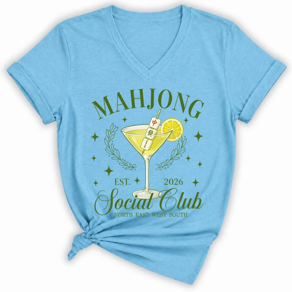 Mahj & Marg Social Club Lady V-neck