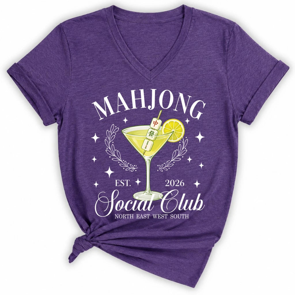 Mahj & Marg Social Club Lady V-neck
