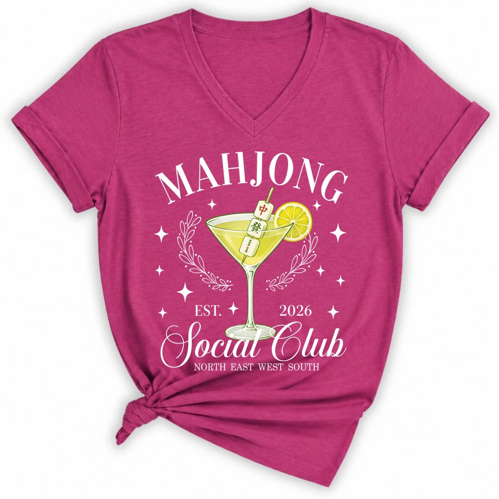 Mahj & Marg Social Club Lady V-neck