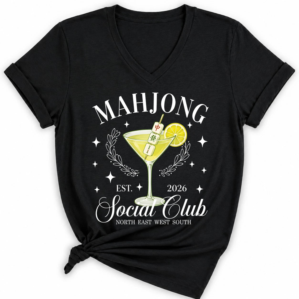 Mahj & Marg Social Club Lady V-neck