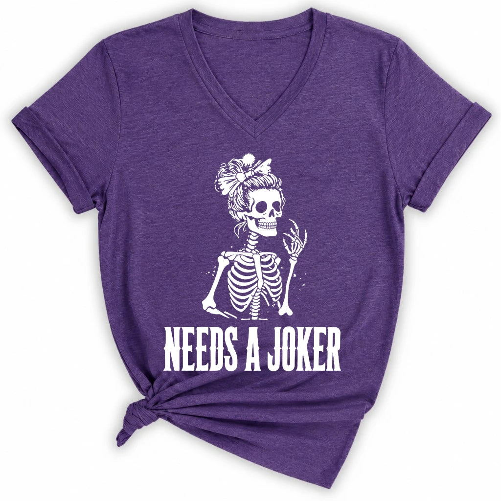 Needs A Joker Lady V-neck