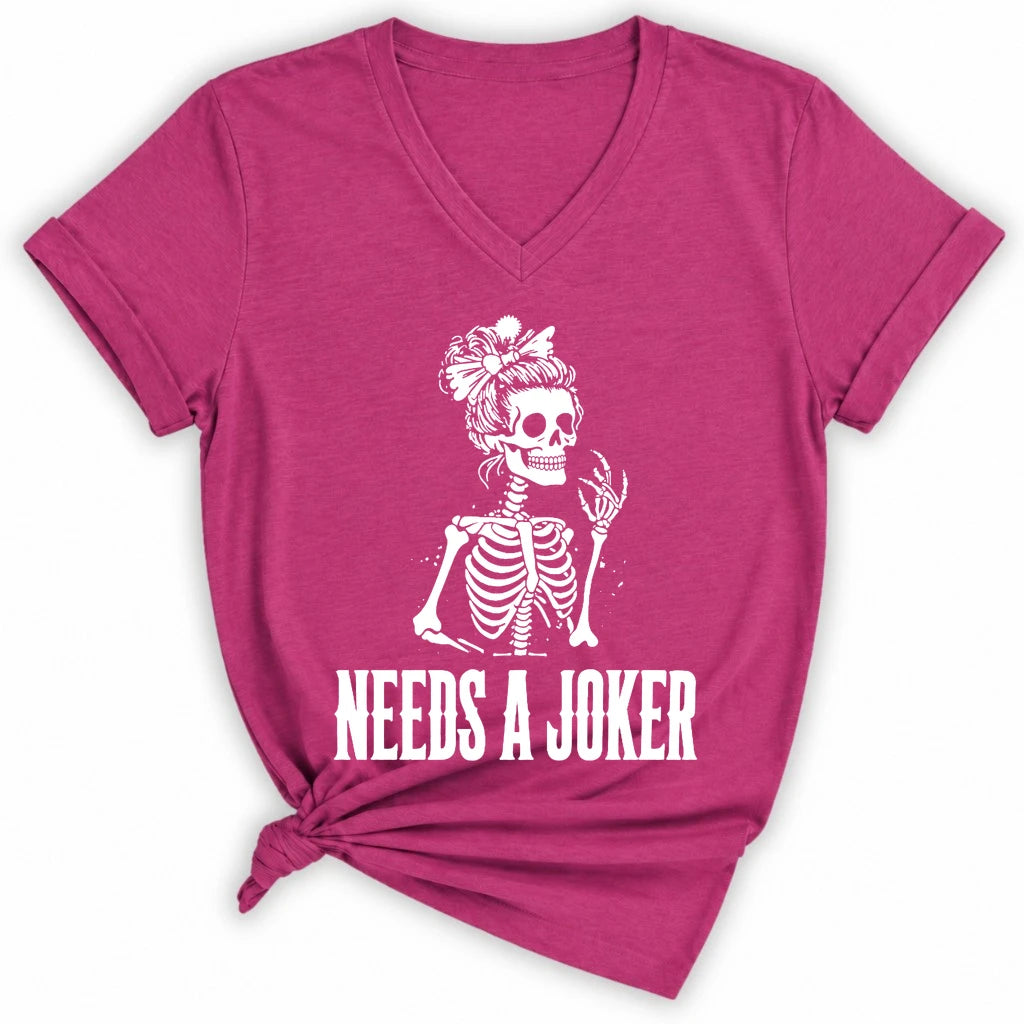 Needs A Joker Lady V-neck