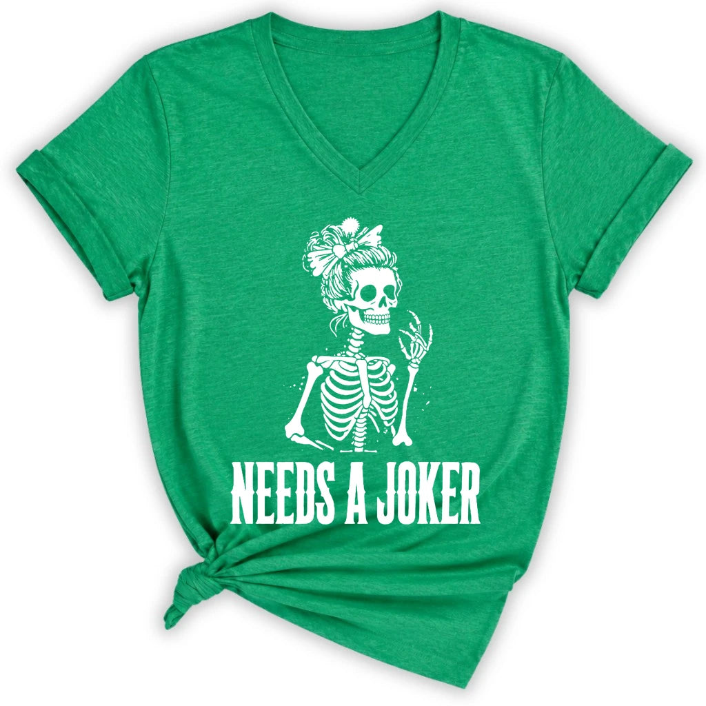 Needs A Joker Lady V-neck