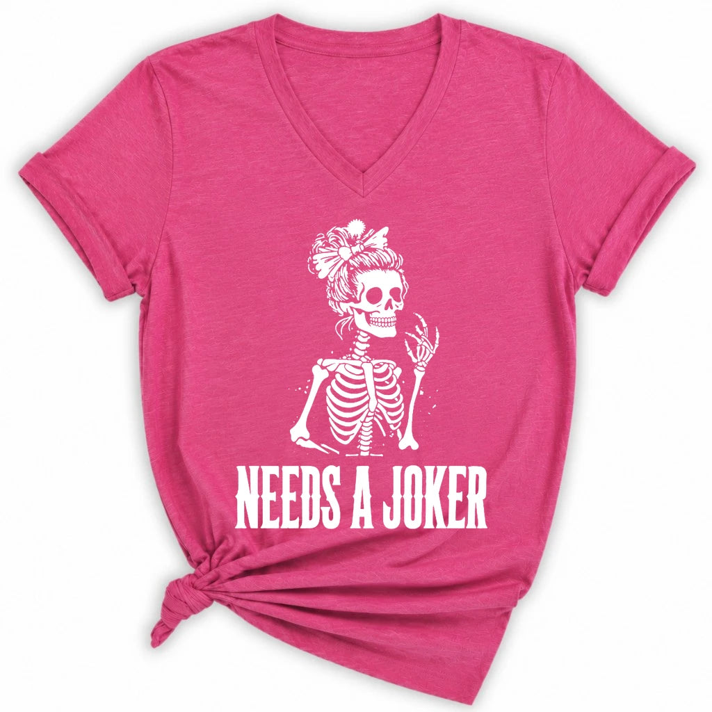Needs A Joker Lady V-neck