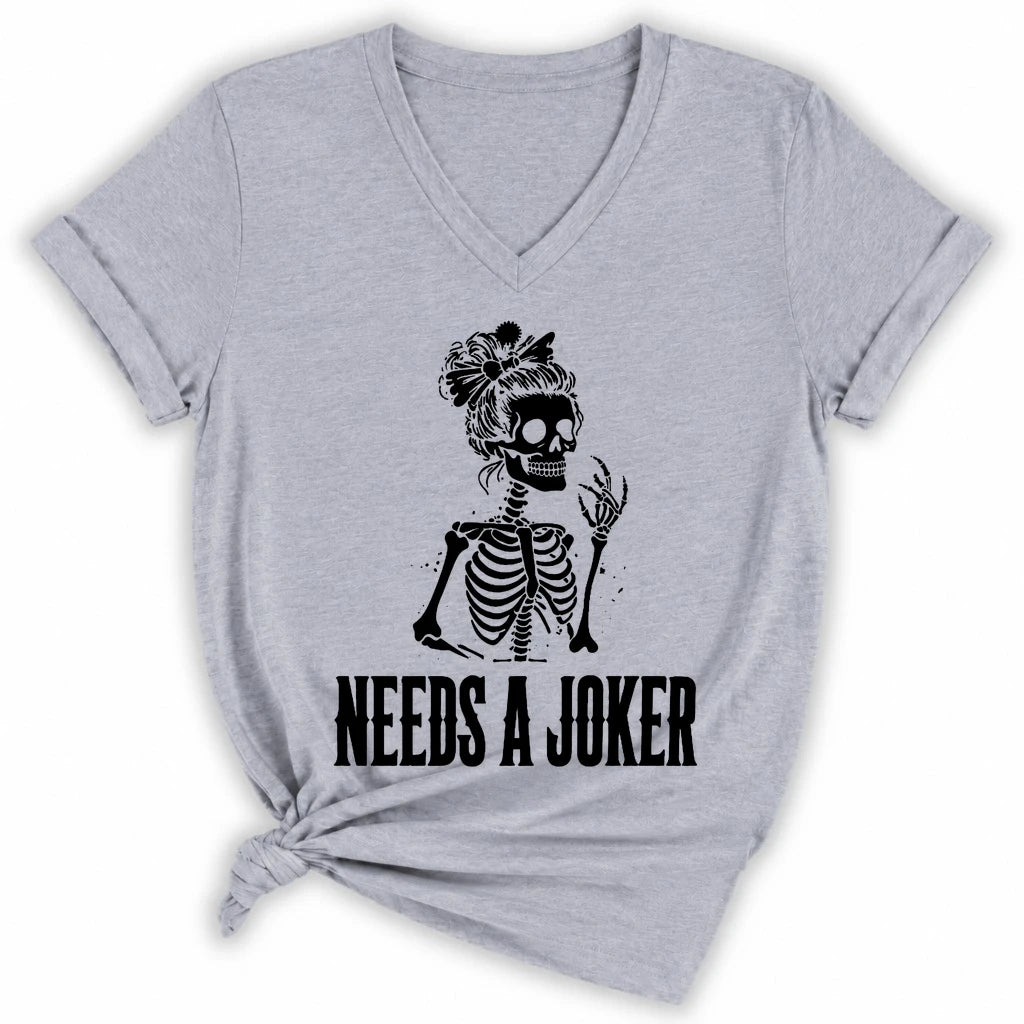 Needs A Joker Lady V-neck