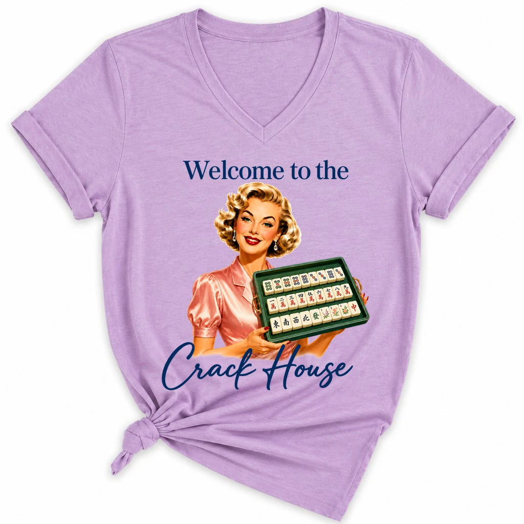 Welcome to the crack house Lady V-neck
