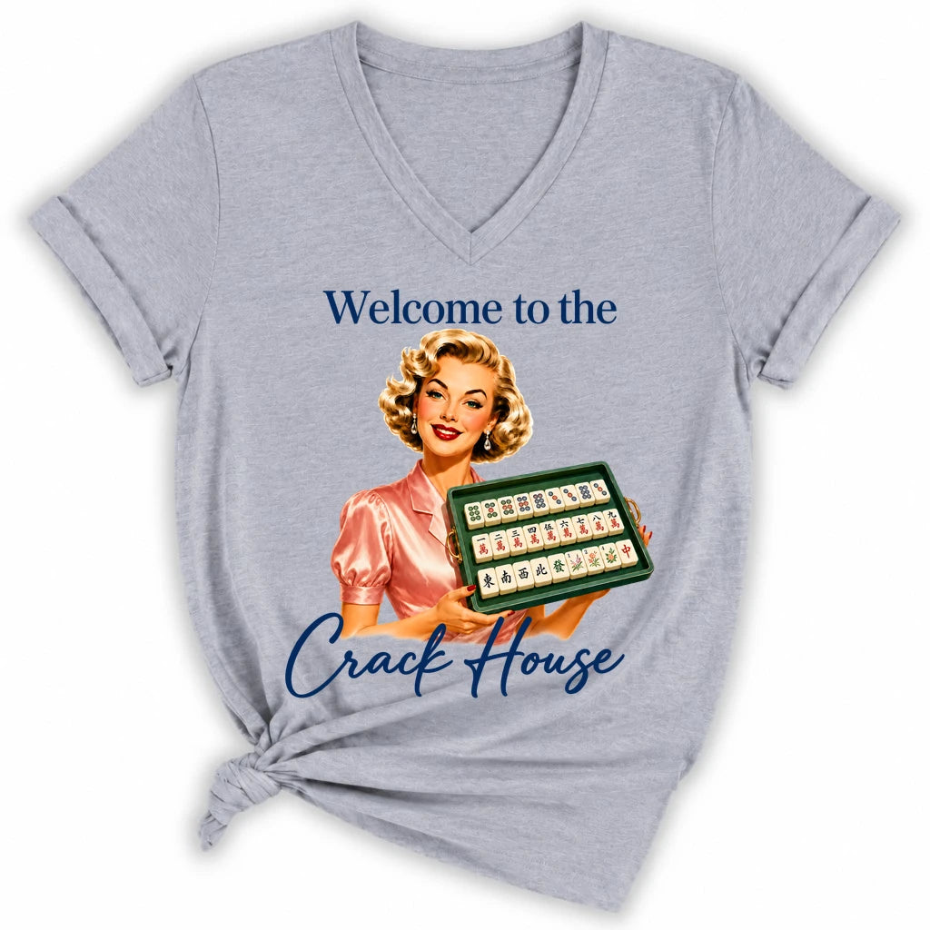 Welcome to the crack house Lady V-neck