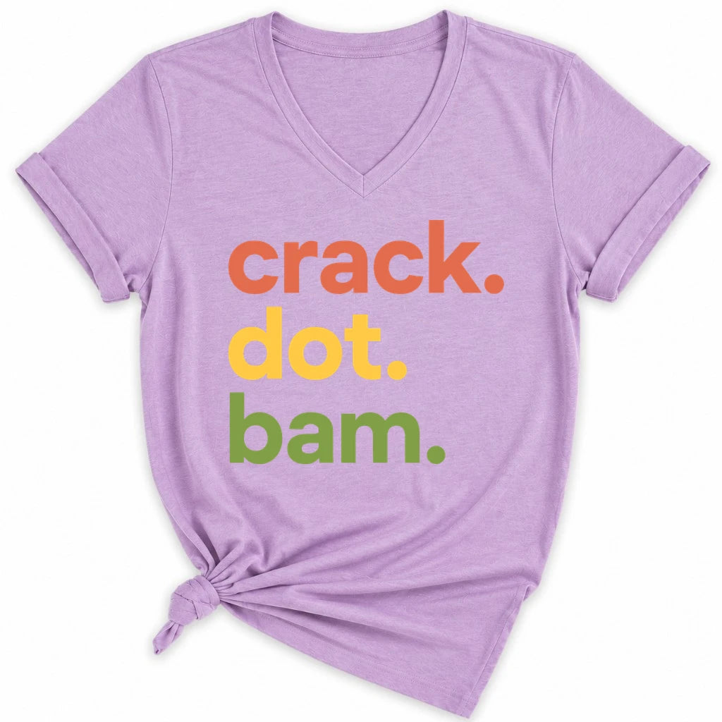 Crack Dot Bam Lover Lady V-neck