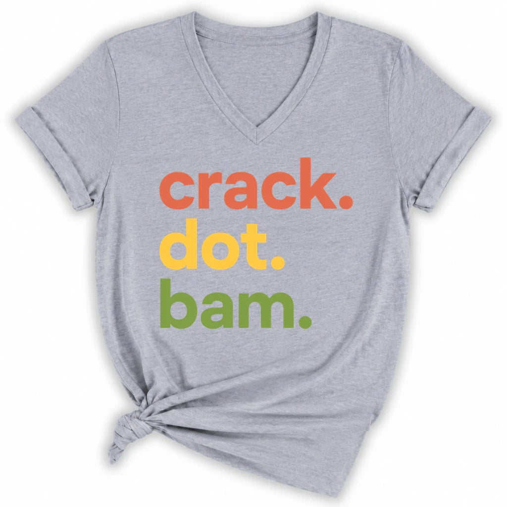 Crack Dot Bam Lover Lady V-neck