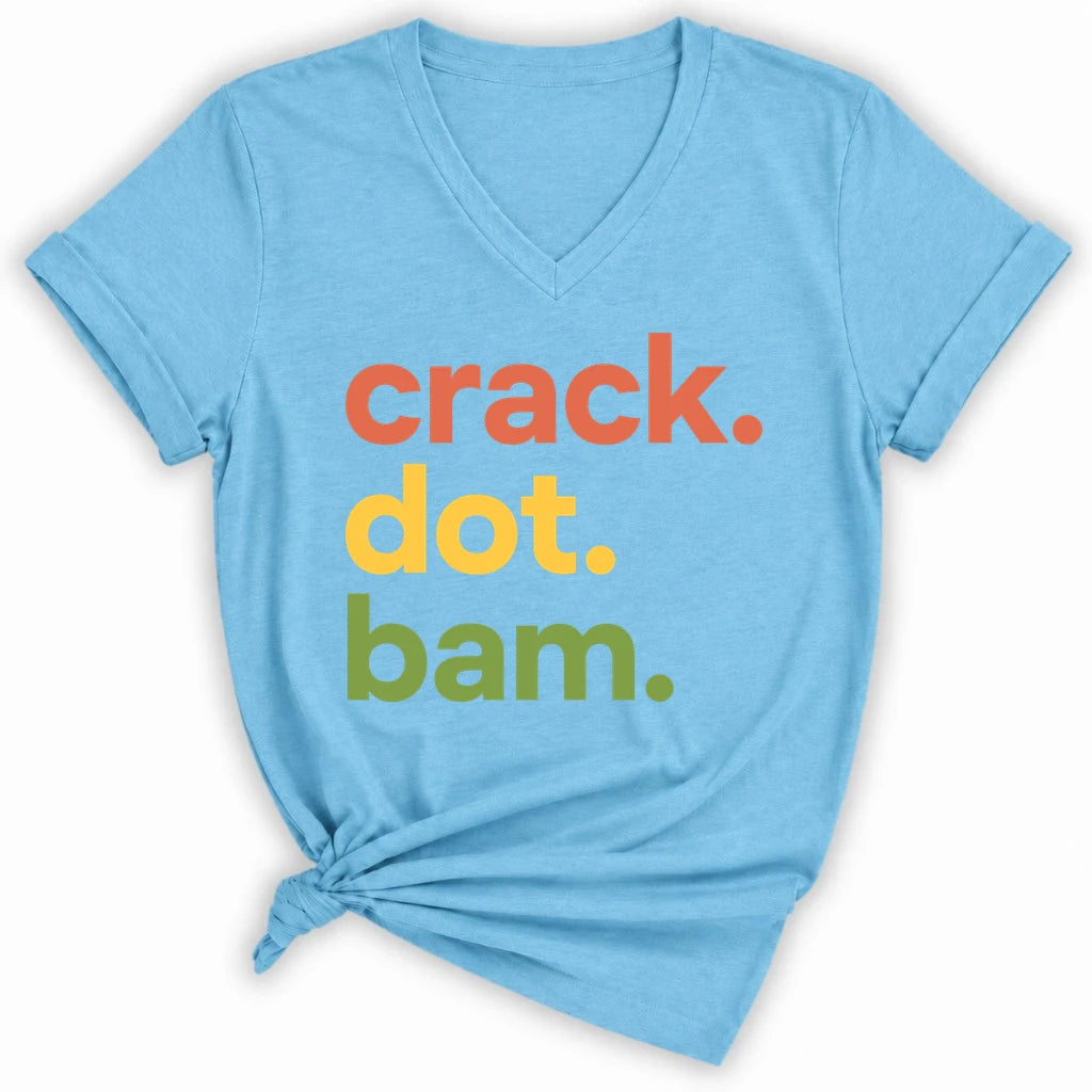 Crack Dot Bam Lover Lady V-neck