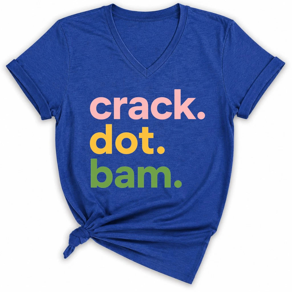 Crack Dot Bam Lover Lady V-neck