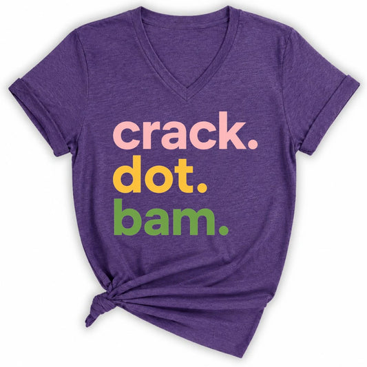Crack Dot Bam Lover Lady V-neck